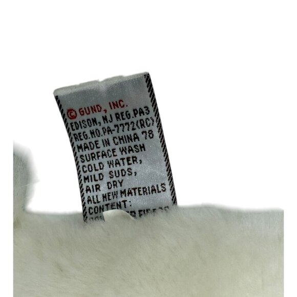 Gund White Plush Bunny Rabbit Stuffed Toy Long Ears Soft Fur Realistic Easter - Picture 8 of 10